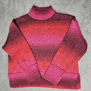 Nine West Sweater, Womens Size XL, Red, Orange Pink, Long Sleeve